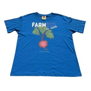 FARM Rio Beet Farm to Table Relaxed Graphic Tee Anthropologie Blue Women S SOOL